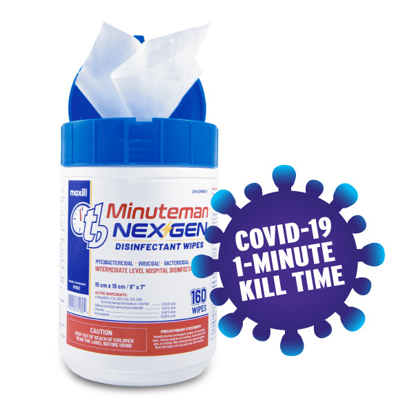 tb Minuteman NEX GEN - 160 Disinfectant Wipes