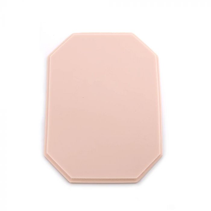 A Pound of Flesh Tattooable Octagonal Plaque — Pink Tone