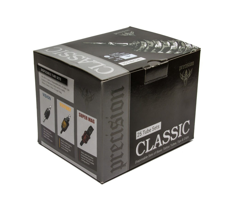 Classic Tube & Grip Sets - 1" Black Disposable Grip - Box of 25 - PrimalAttitude.com - 3