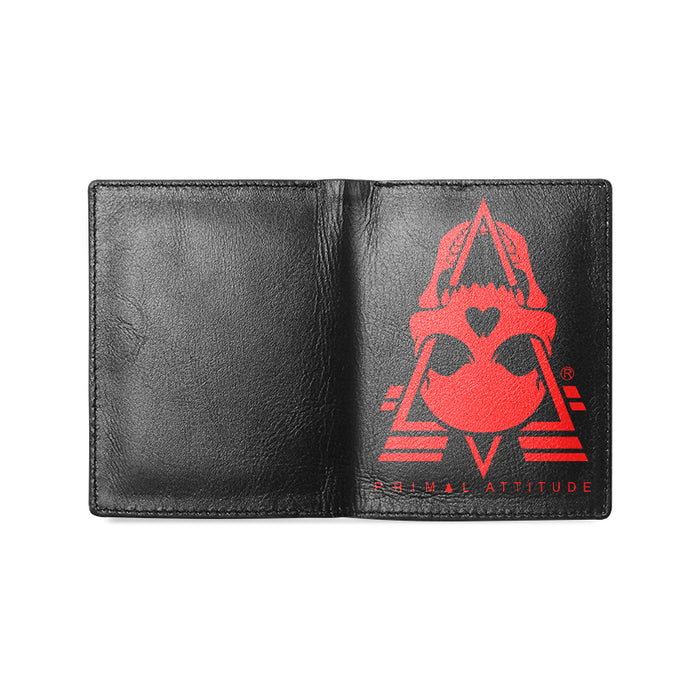 ICONIC - PRIMAL ATTITUDE BLACK / RED LEATHER WALLET