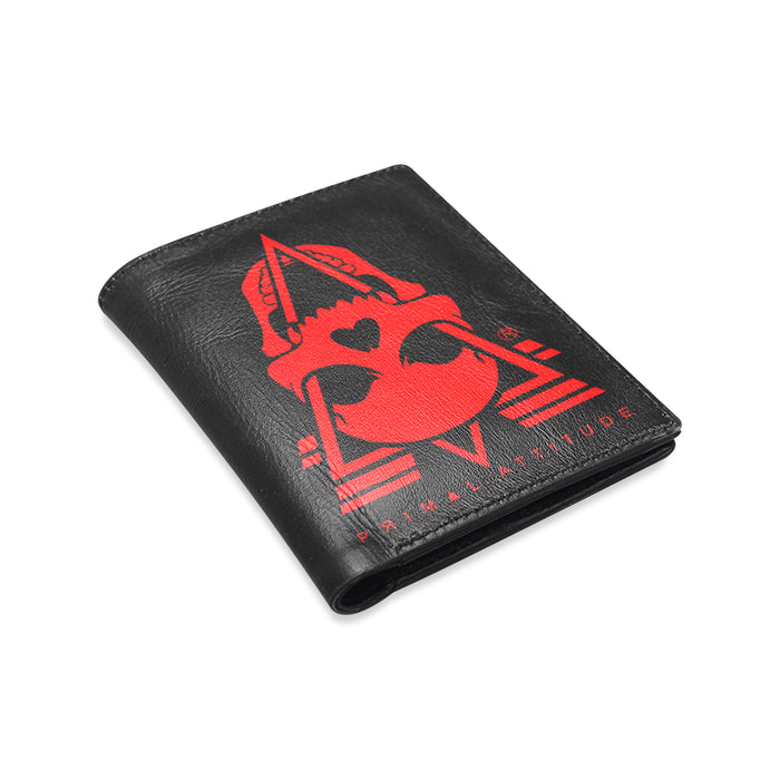 ICONIC - PRIMAL ATTITUDE BLACK / RED LEATHER WALLET