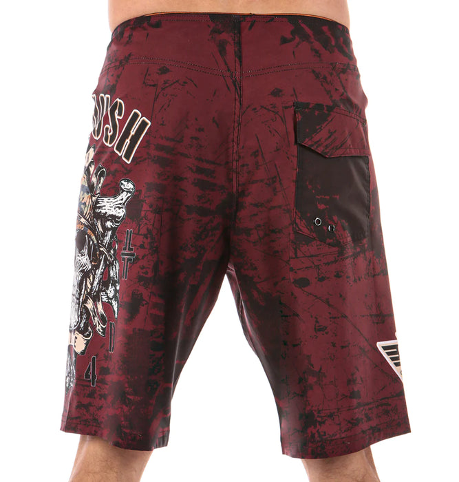 THE STAND AND DELIVER - BOARDSHORTS - DARK RED