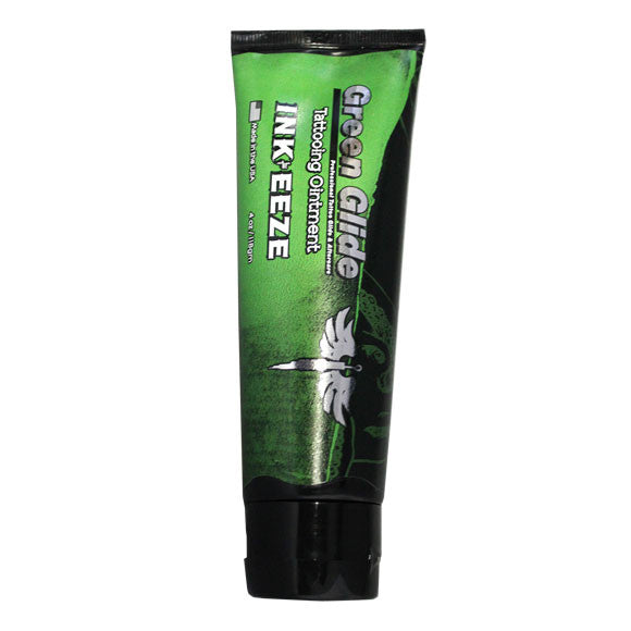 Green Glide - Ink-Eeze - Tattoo Ointment - 4oz Tube - PrimalAttitude.com