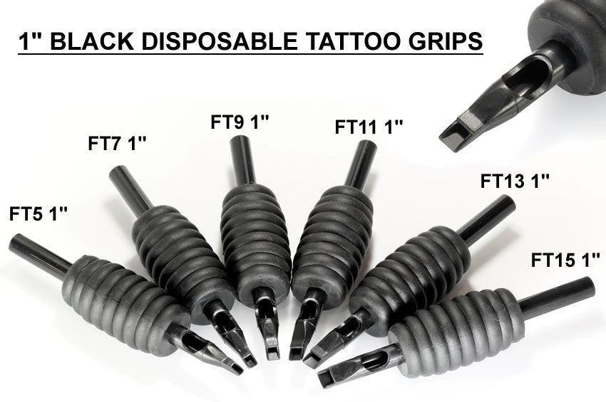 Classic Tube & Grip Sets - 1" Black Disposable Grip - Box of 25 - PrimalAttitude.com - 6